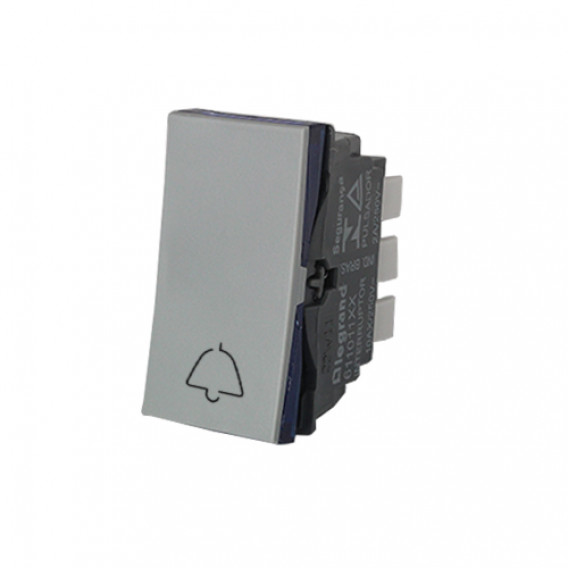 Modulo  Pulsador de Campainha - Pial Plus + Cinza 